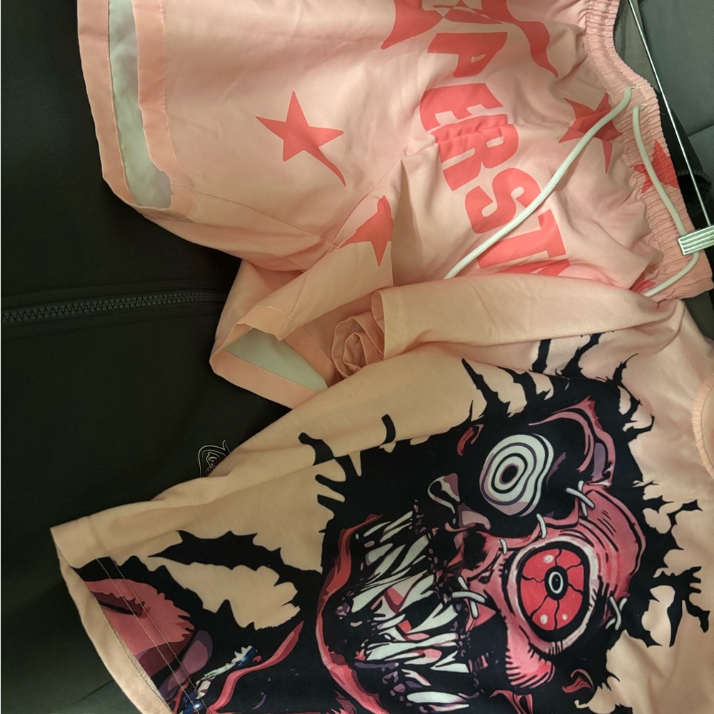 SHEIN Pink Graphic Shorts